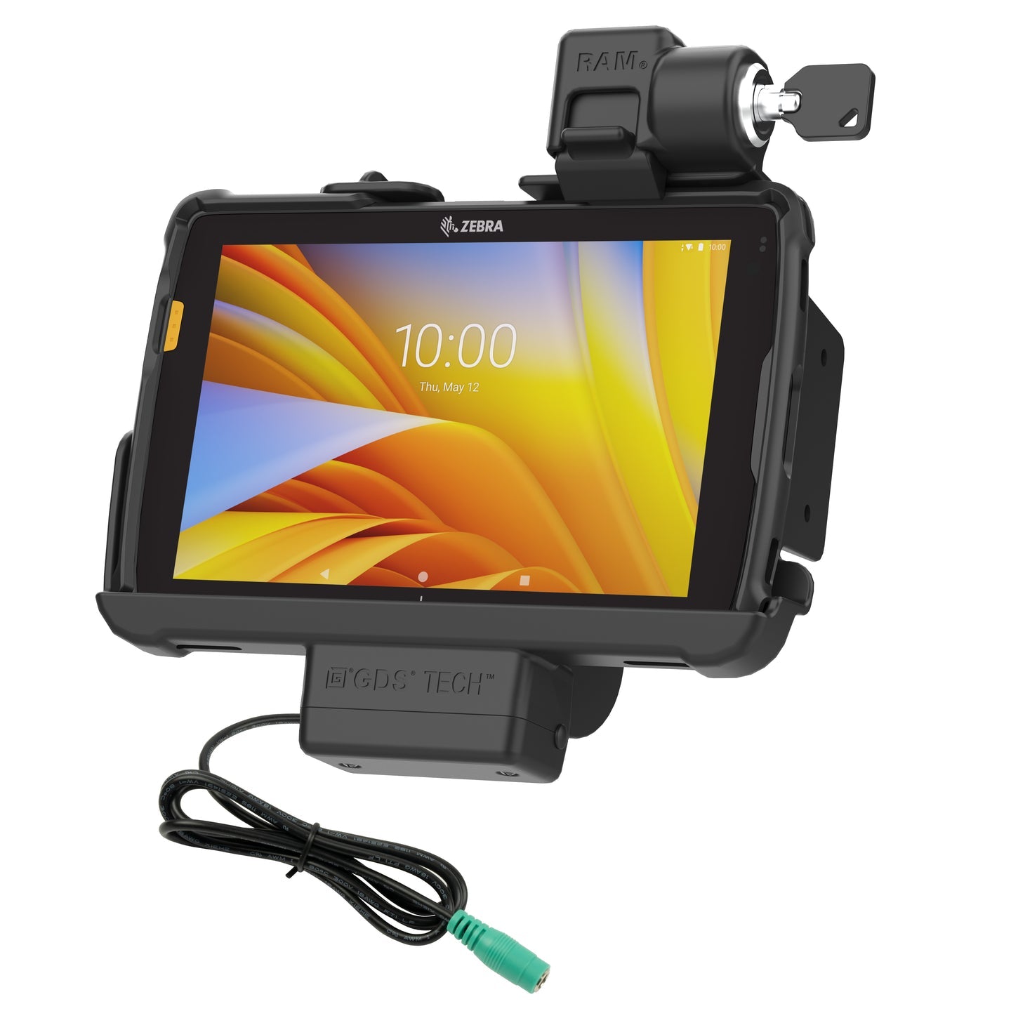 RAM® Tough Dock™ Locking Stand for Zebra ET4x 8 Tablet - Secure Mounting Solution (RAM HOL ZE20PKLU) - Perfect for Warehouse, Retail & Industrial Tablet Use