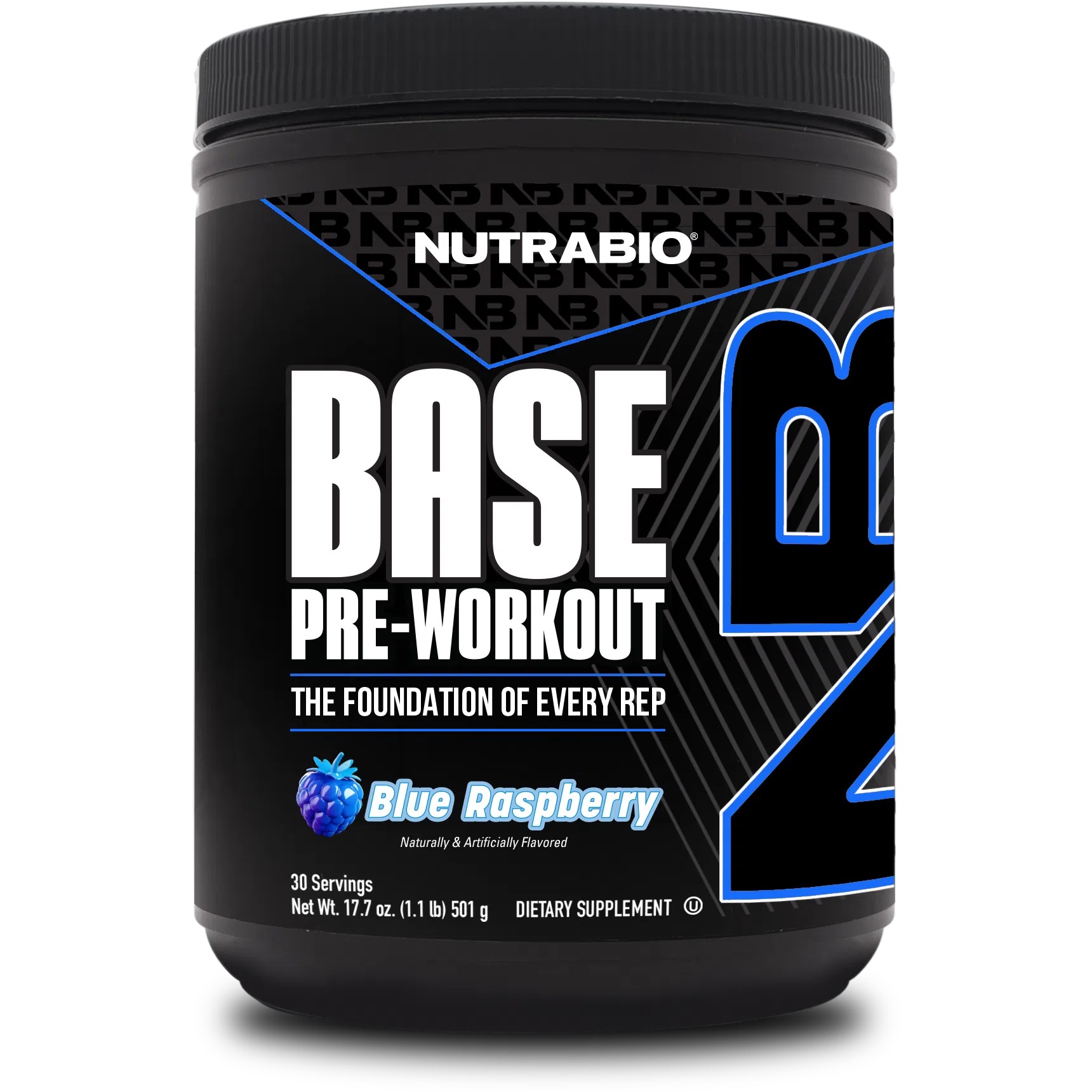 NutraBio Base Pre Workout Powder - Premium Energy & Focus Supplement for Gym, Running & Fitness | Supports Endurance & Muscle Pump