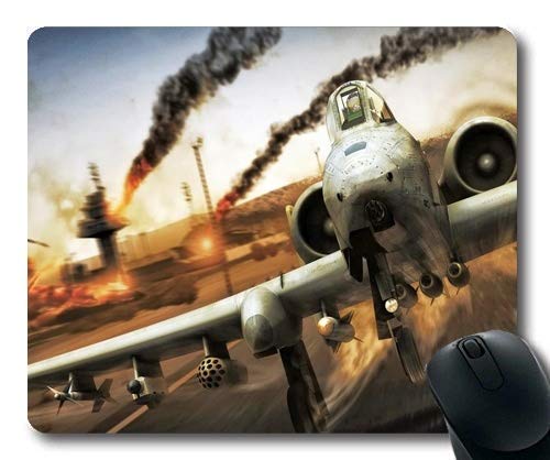 Premium Fighter Aircraft Mouse Pad - Rafale C Design with Stitched Edges | Non-Slip Gaming & Office Desk Mat for PC Laptop Users