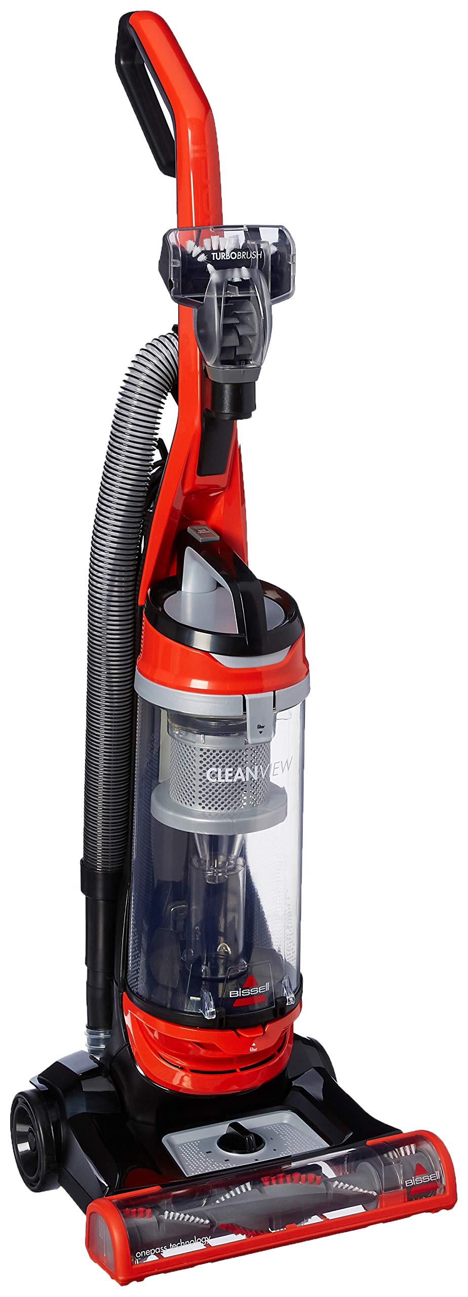 Bissell CleanView Upright Vacuum Cleaner - Powerful Suction for Pet Hair, Carpets & Hard Floors - Orange (Ideal for Homes with Pets, Quick Cleanups & Deep Cleaning)