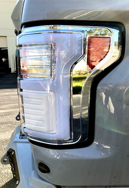Ford F-150 SVT Raptor 2017-2020 LED Tail Lights - OEM Replacement with OLED Clear Lens - Perfect for Off-Roading & Night Driving