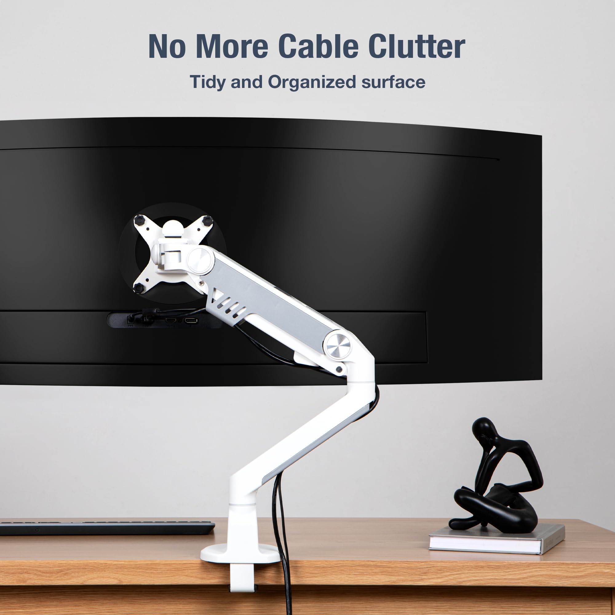 AVLT Adjustable Single Monitor Arm Desk Mount for 13