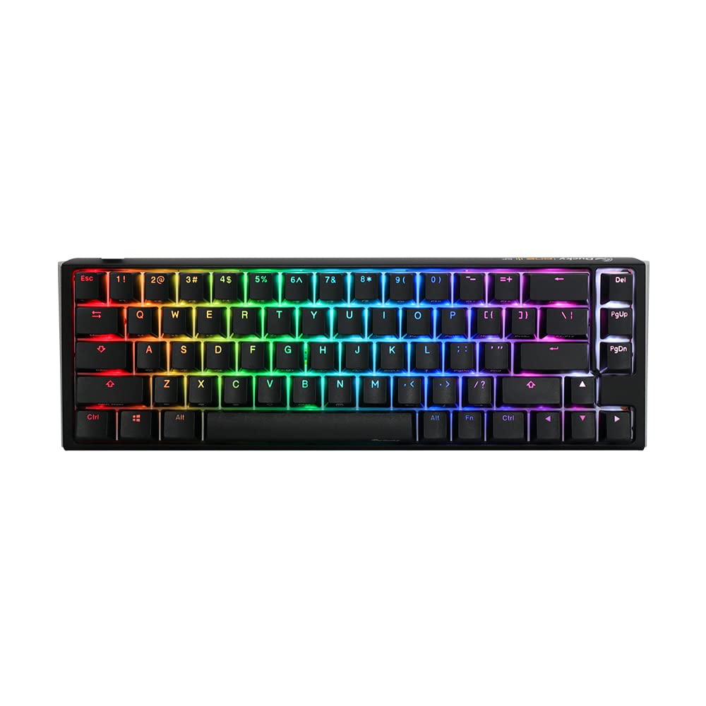 Ducky One 3 SF Classic 65% Hot-Swappable RGB Mechanical Keyboard with Cherry MX Blue Switches | Compact Gaming & Office Keyboard for PC, Mac, Typists & Programmers