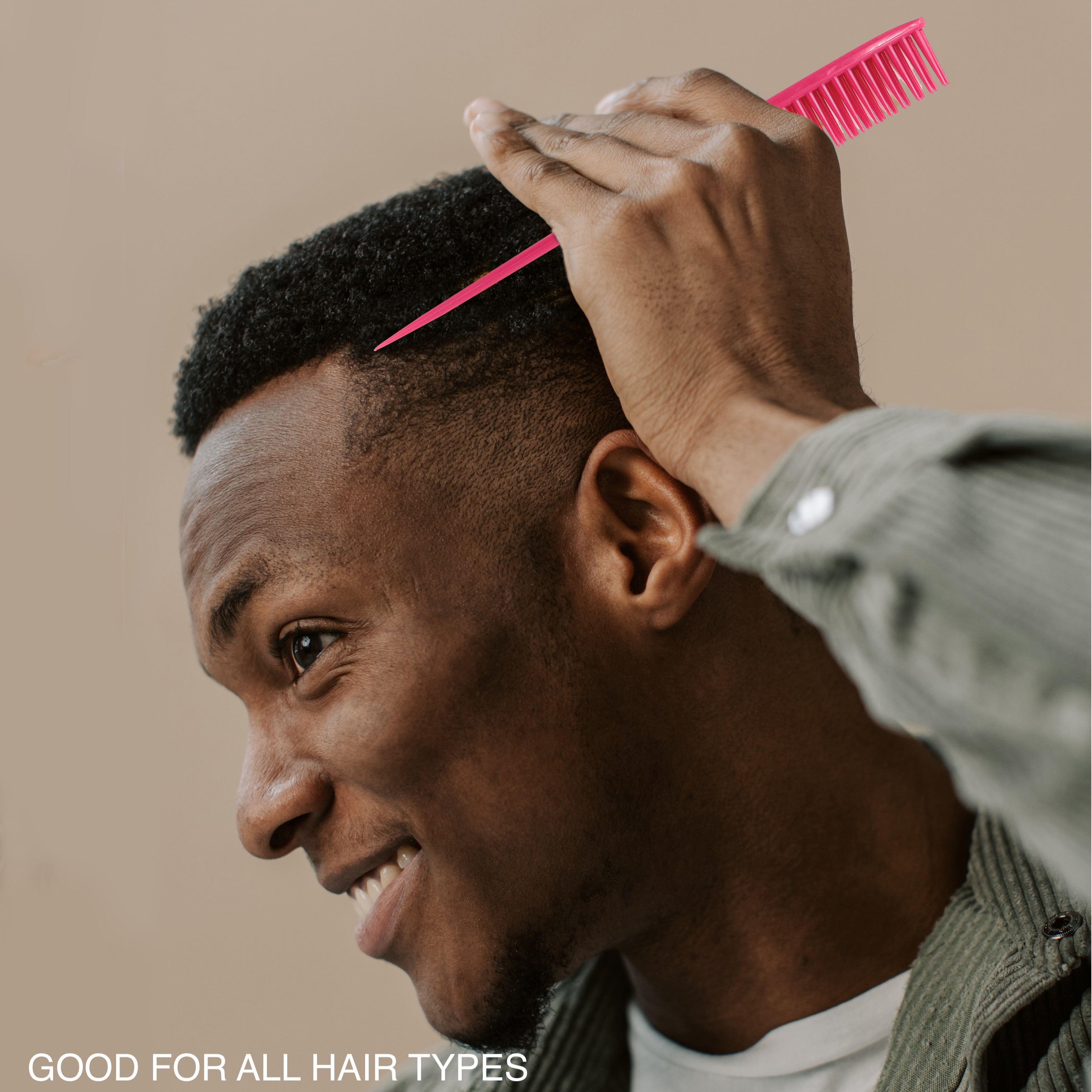 Professional 60-Parting 3-Row Hair Combs with Rattail - 2 Pack for Styling, Sectioning & Hairdressing - Perfect for Salons, Braiding & Hair Extensions
