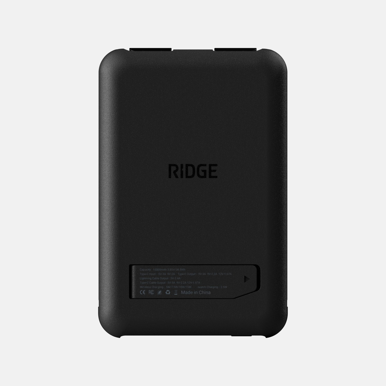 Portable Magnetic Power Bank 10000mAh - Matte Black Wireless Charger for iPhone, Android - Perfect for Travel, Office & Outdoor Use