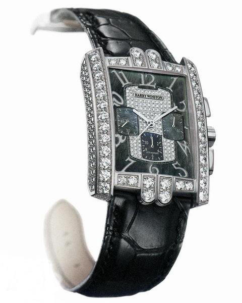 Harry Winston Avenue Classic 18K White Gold Diamond Ladies Watch - Luxury Women's Timepiece for Formal Events & Special Occasions