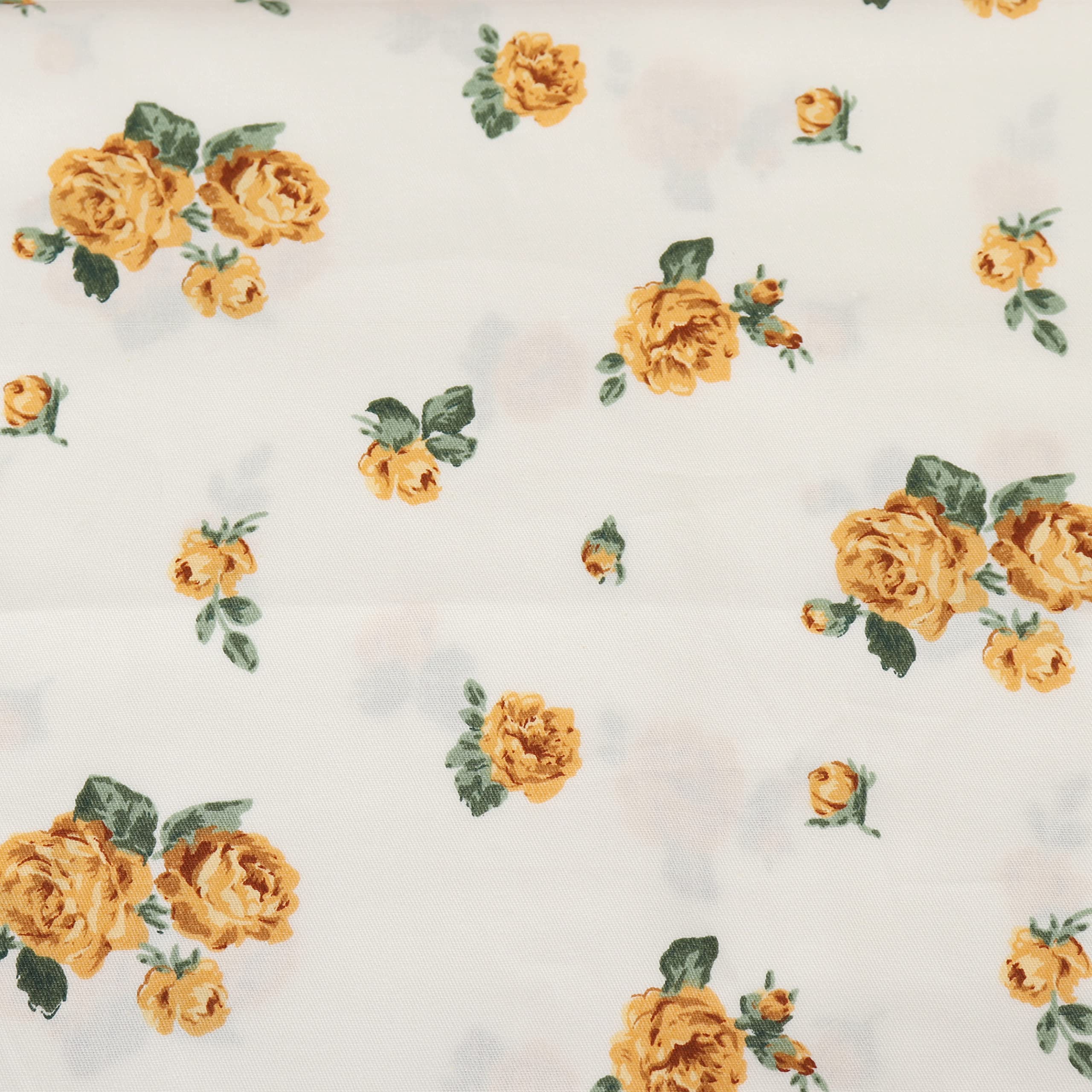 Queen Size Floral Cotton Pillowcase Set (2-Pack) - Hotel Quality for Home & Travel