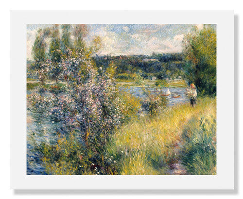 Pierre Auguste Renoir The Seine at Chatou Painting - Famous Impressionist Art Reproduction - Wall Decor for Living Room, Office & Gallery