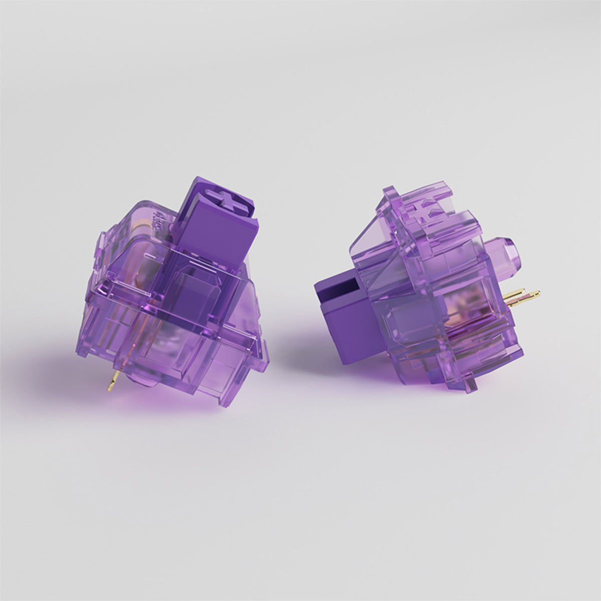 Akko CS Jelly Purple Mechanical Keyboard Switches - 45 Pack | Linear Silent Switches for Gaming & Typing | Compatible with Custom Keyboards & PC Builds | Perfect for Office Work, Gaming & Programming