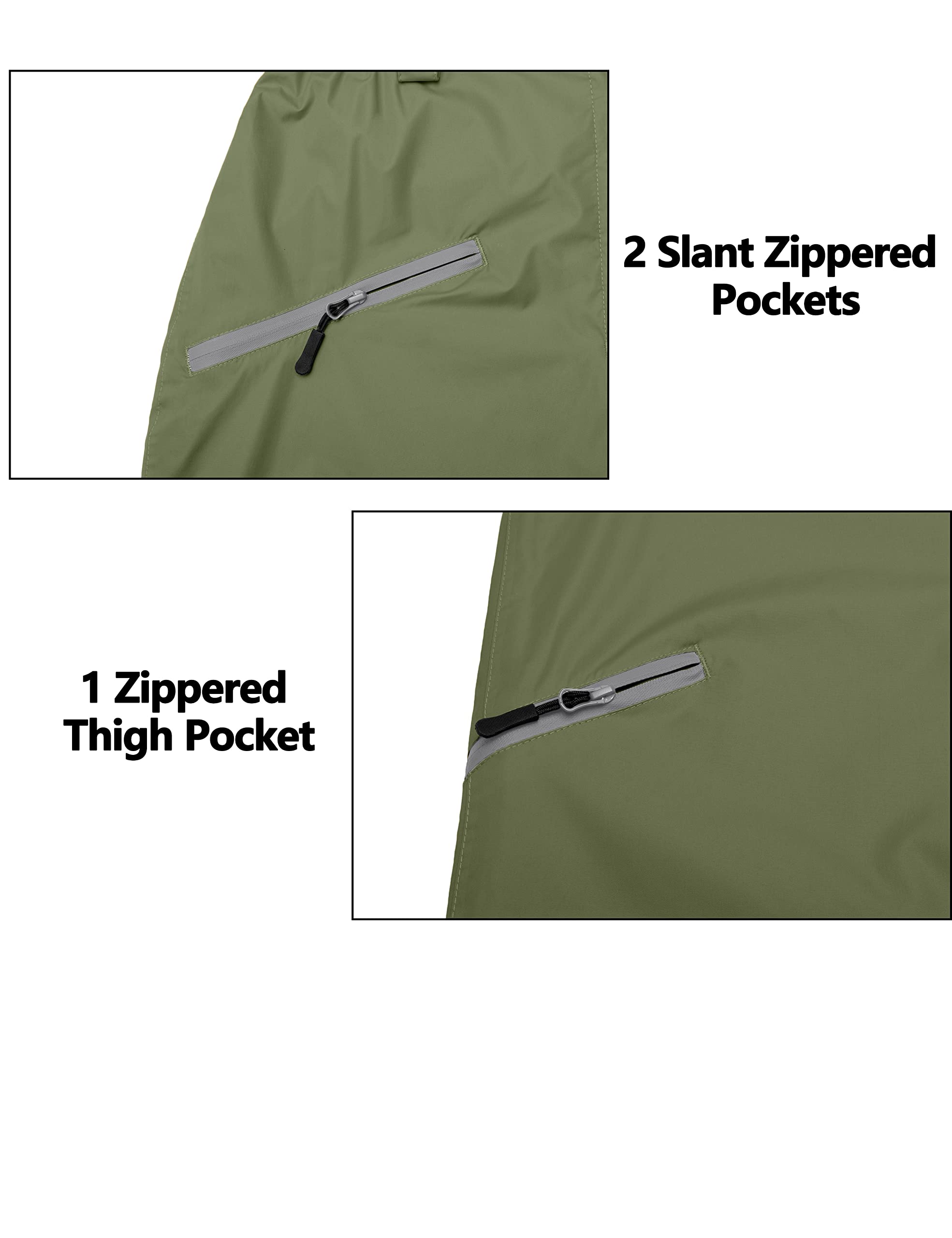 Little Donkey Andy Women's Lightweight Waterproof Rain Pants - Breathable Hiking Pants for Outdoor Activities, Fishing & Camping - Perfect for Rainy Weather & Outdoor Adventures