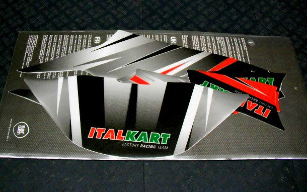 Italkart FP7 Nose Cone Sticker Kit - Custom Decals for Motorcycle, ATV & Dirt Bike - Perfect for Racing, Off-Road & Customization Projects