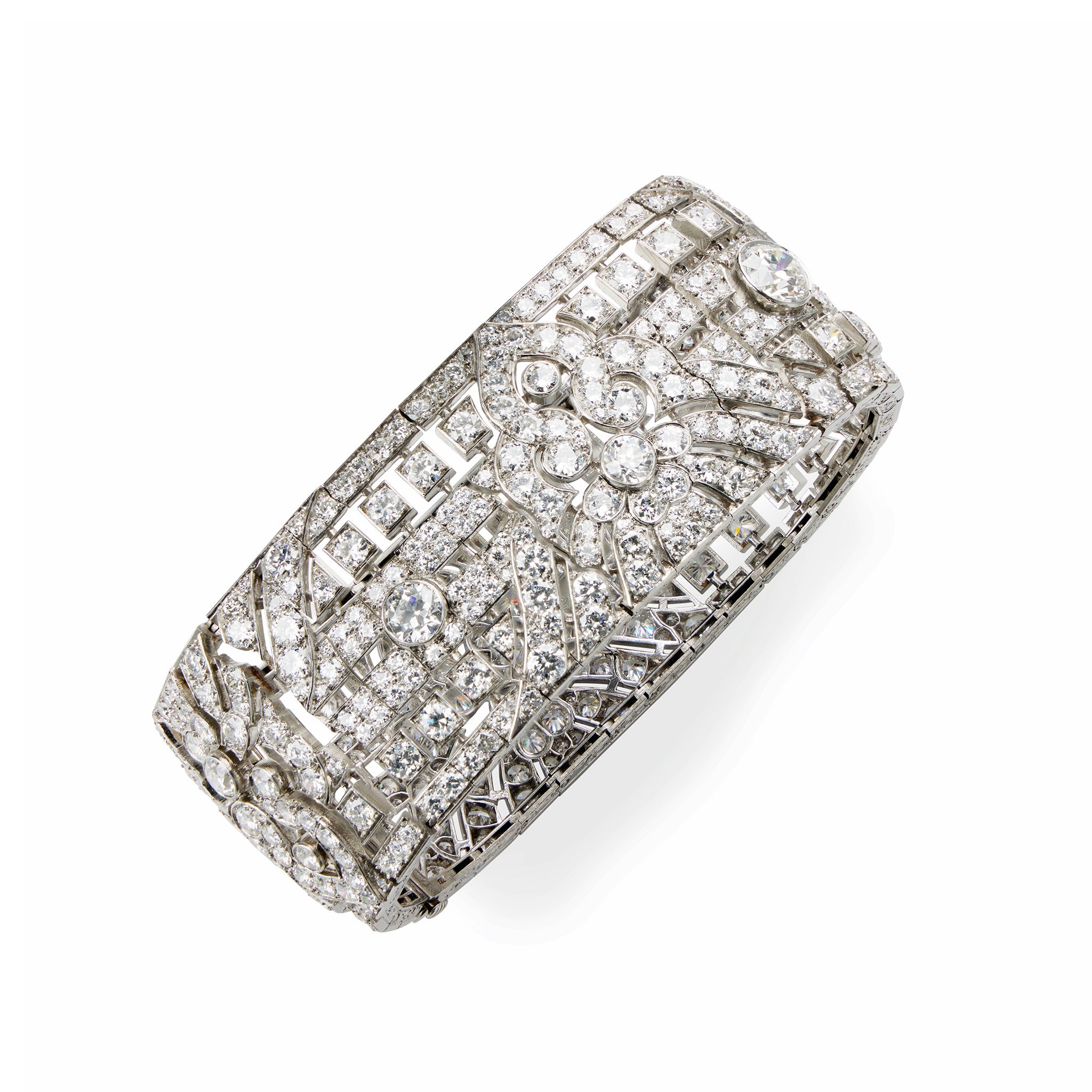Okrant & Davidonniez Diamond Wide Strap Bracelet for Women - Elegant Cubic Zirconia CZ Tennis Bracelet - Perfect for Weddings, Parties & Special Occasions