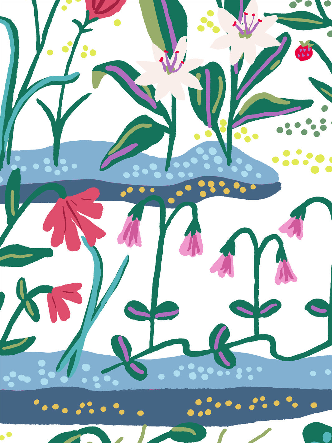 Josefin Wallpaper by Sarah Jessica Parker - Geranium Floral Design - Perfect for Living Room, Bedroom & Home Decor