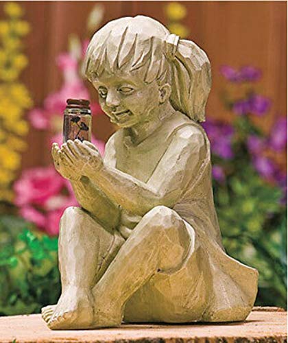 Moon Daughter Solar Firefly Jar Light - Outdoor Garden Decor for Kids, Boys & Girls - Perfect for Lawn, Yard, and Nighttime Play