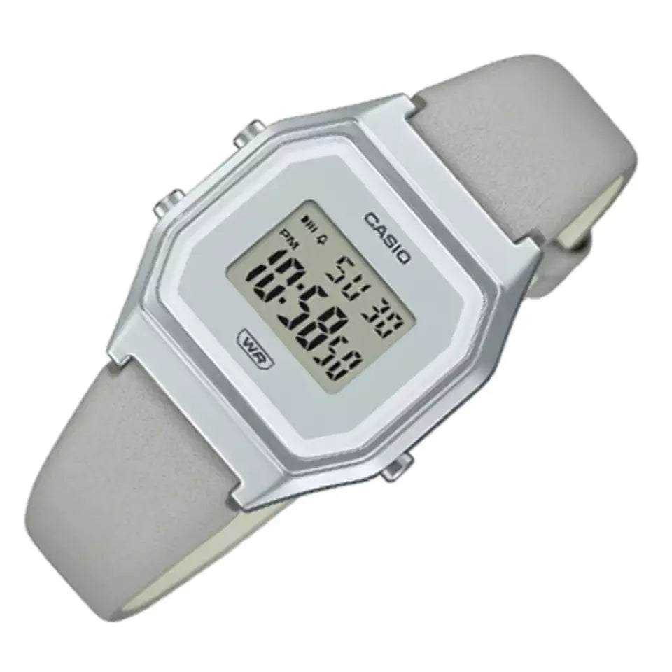 Casio LA680WEL 8D Digital Watch for Women - Stylish Gold-Tone Watch with Alarm, Stopwatch & LED Light - Perfect for Work, Gym & Everyday Wear
