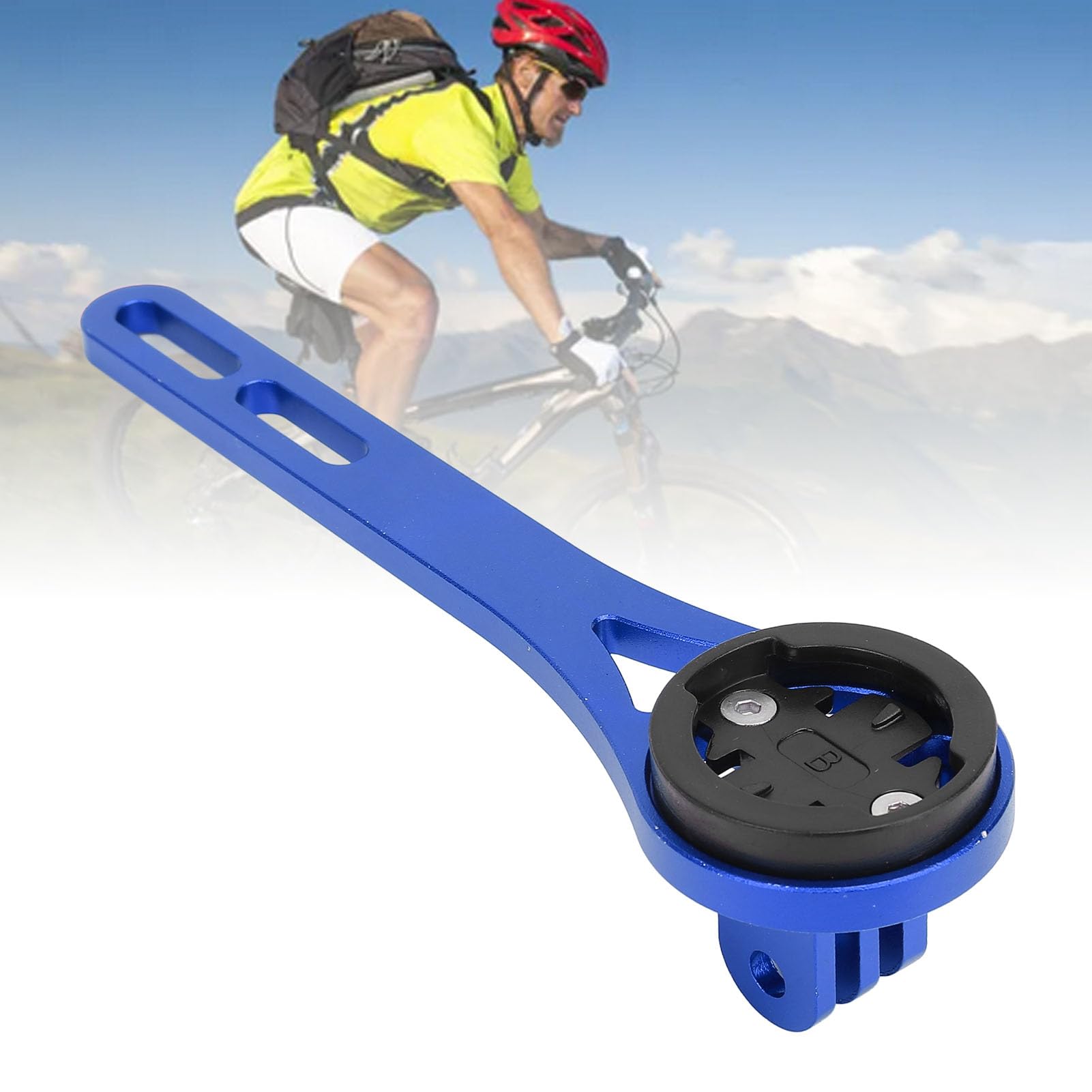 Lightweight Aluminum Alloy Bike Computer Mount - Durable & Sturdy Cycling GPS Holder with Matte Finish | Perfect for Road Bikes, Mountain Bikes & Indoor Cycling