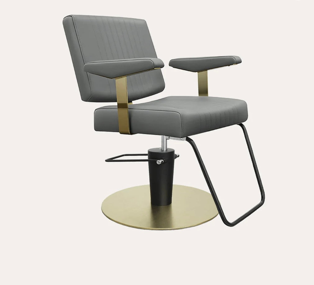 Professional Athena Salon Chair - Hydraulic Adjustable Styling Chair for Hairdressers & Barbers - Perfect for Salons, Barber Shops & Home Use