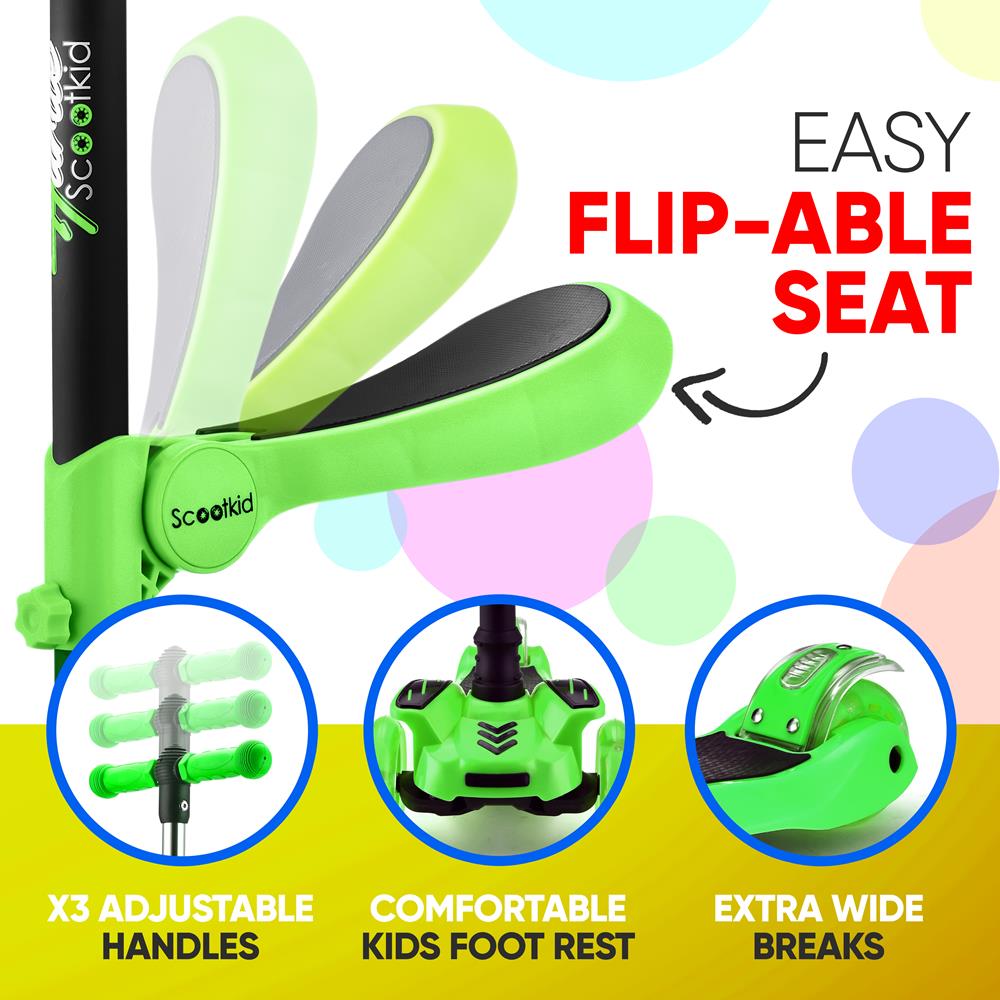 Mini Kids Toy Scooter - Lightweight Foldable Scooter for Boys & Girls Ages 3-8 - Perfect for Outdoor Play, Park Rides & Backyard Fun