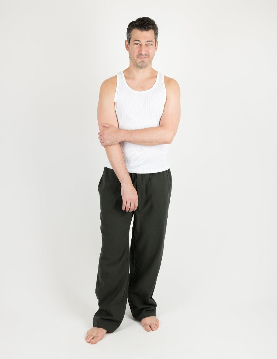 Men's Flannel Pants - Soft & Comfortable Plaid Sleepwear for Lounge & Home Relaxation
