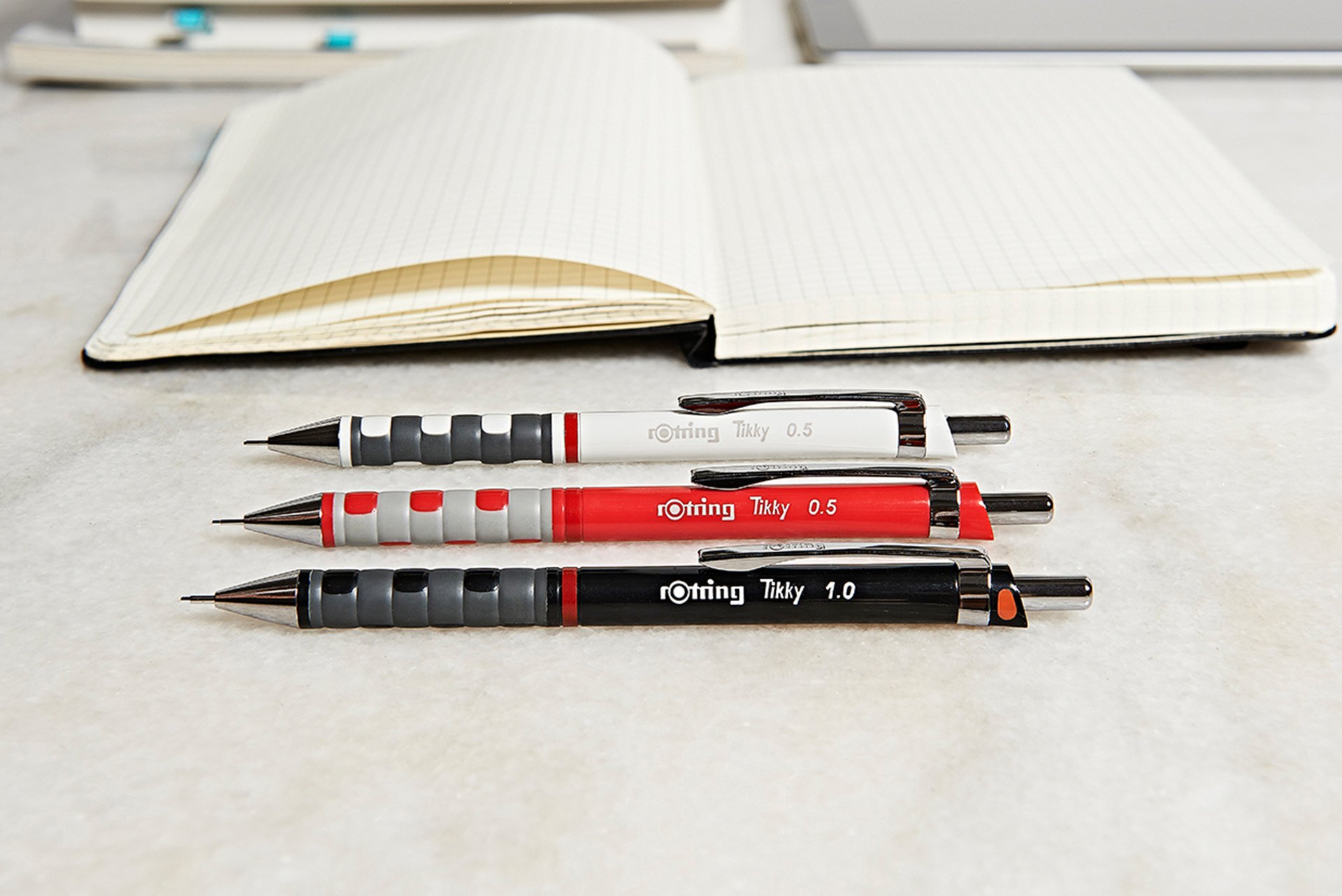 Rotring Tikky 0.7mm Mechanical Pencil - Black Drafting & Writing Tool for Artists, Engineers & Students - Perfect for Sketching, Technical Drawing & Note Taking (Model 1904696)
