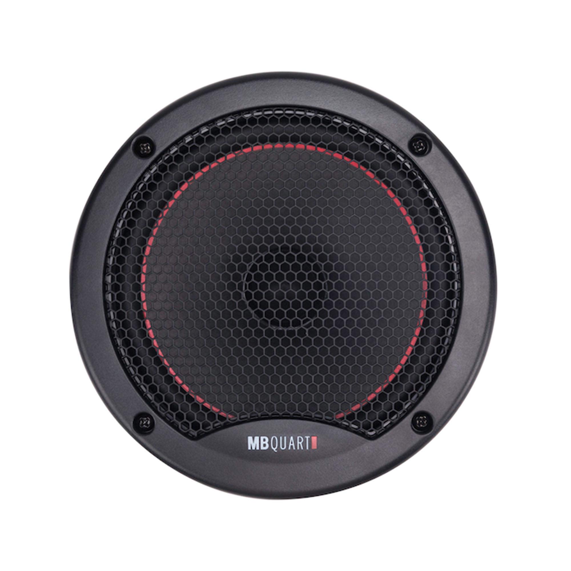 MB Quart RS1-216 6.5 Inch 2-Way Coaxial Car Speakers (Pair, Black) – 220W Power, 4 Ohm Impedance, Includes Grills – Premium Car Audio System for Clear Sound in Sedans, SUVs & Trucks