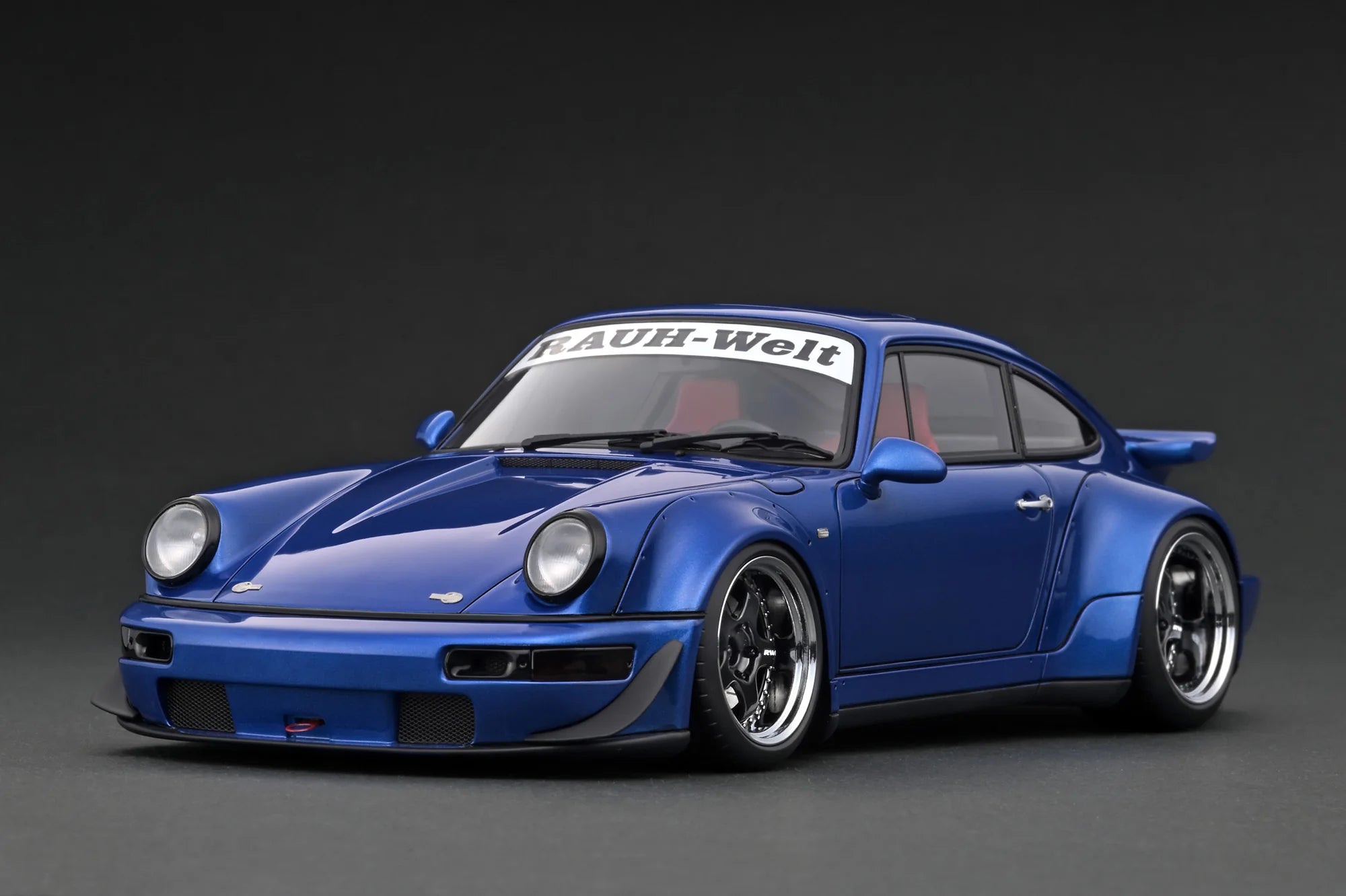 1:18 Scale Porsche 964 RWB Diecast Model Car - Blue Metallic Finish | Collectible Toy for Display, Gifts & Racing Enthusiasts