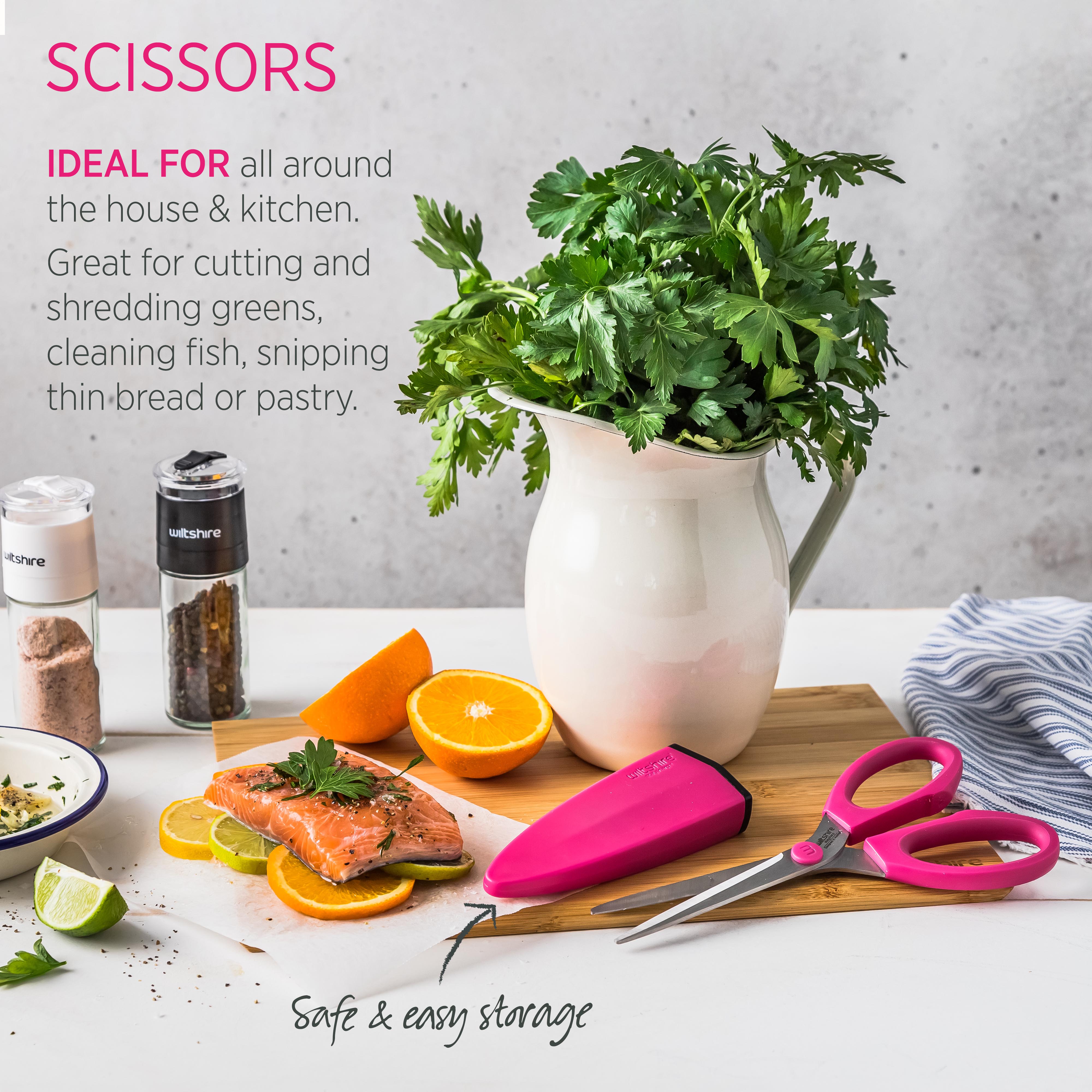 StaySharp Pink Scissors - Premium Stainless Steel Craft Scissors for Fabric, Paper, DIY & Office Use | Ideal for Sewing, Arts & Crafts, Gift Wrapping & Home Projects