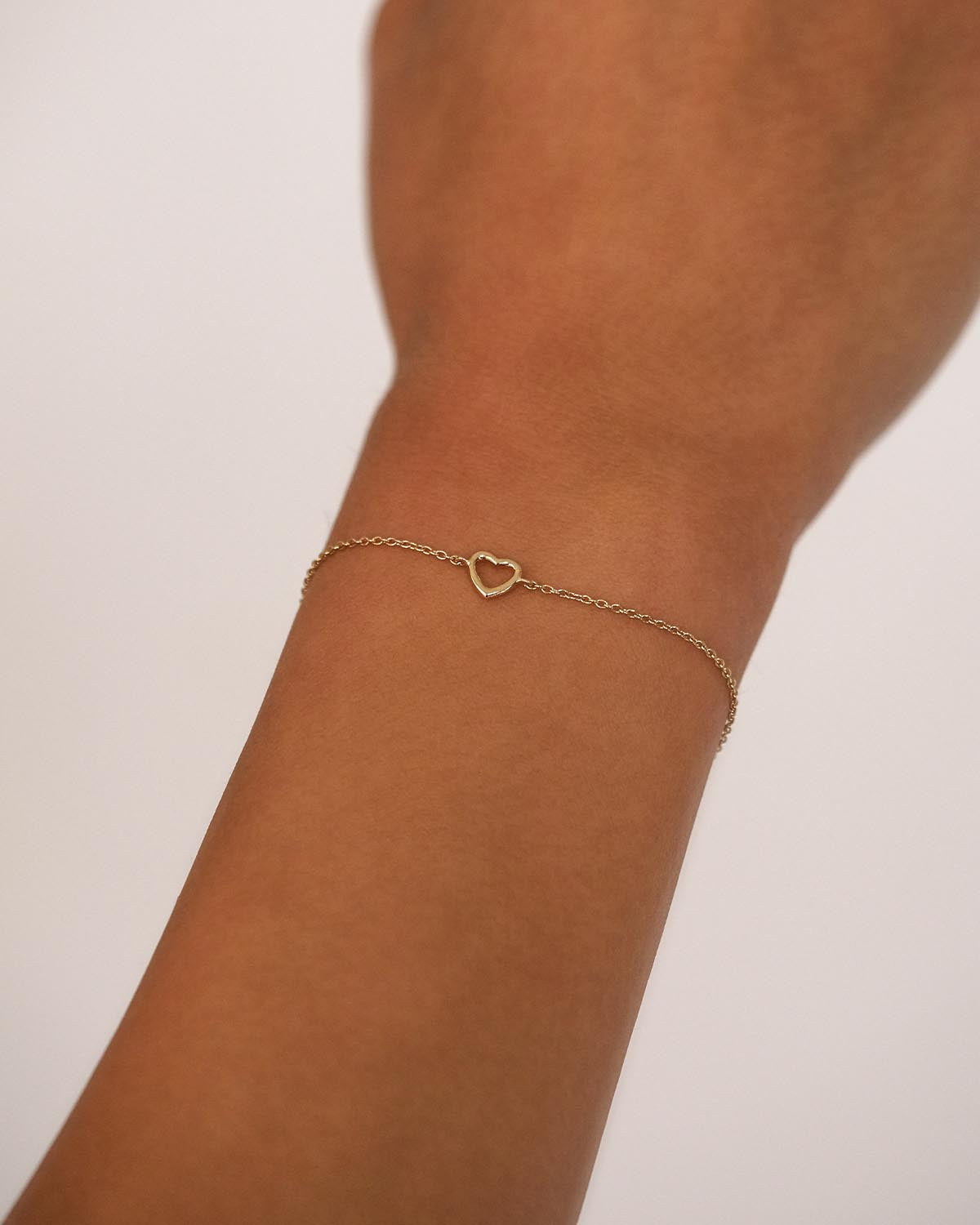 14K Solid Gold Pure Love Bracelet for Women - Dainty Minimalist Jewelry Gift for Her - Perfect for Anniversaries, Valentine's Day & Special Occasions