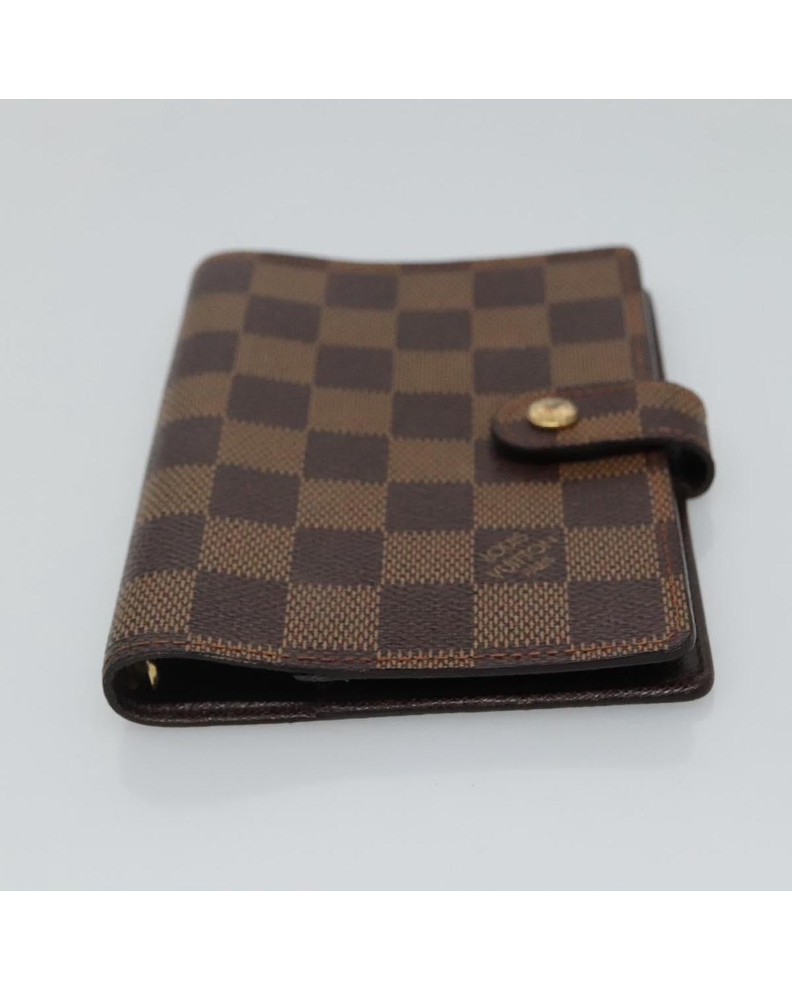 Louis Vuitton Damier Ebene PM Agenda Planner - Luxury Leather Organizer for Business & Personal Use | Perfect for Meetings, Scheduling & Daily Planning