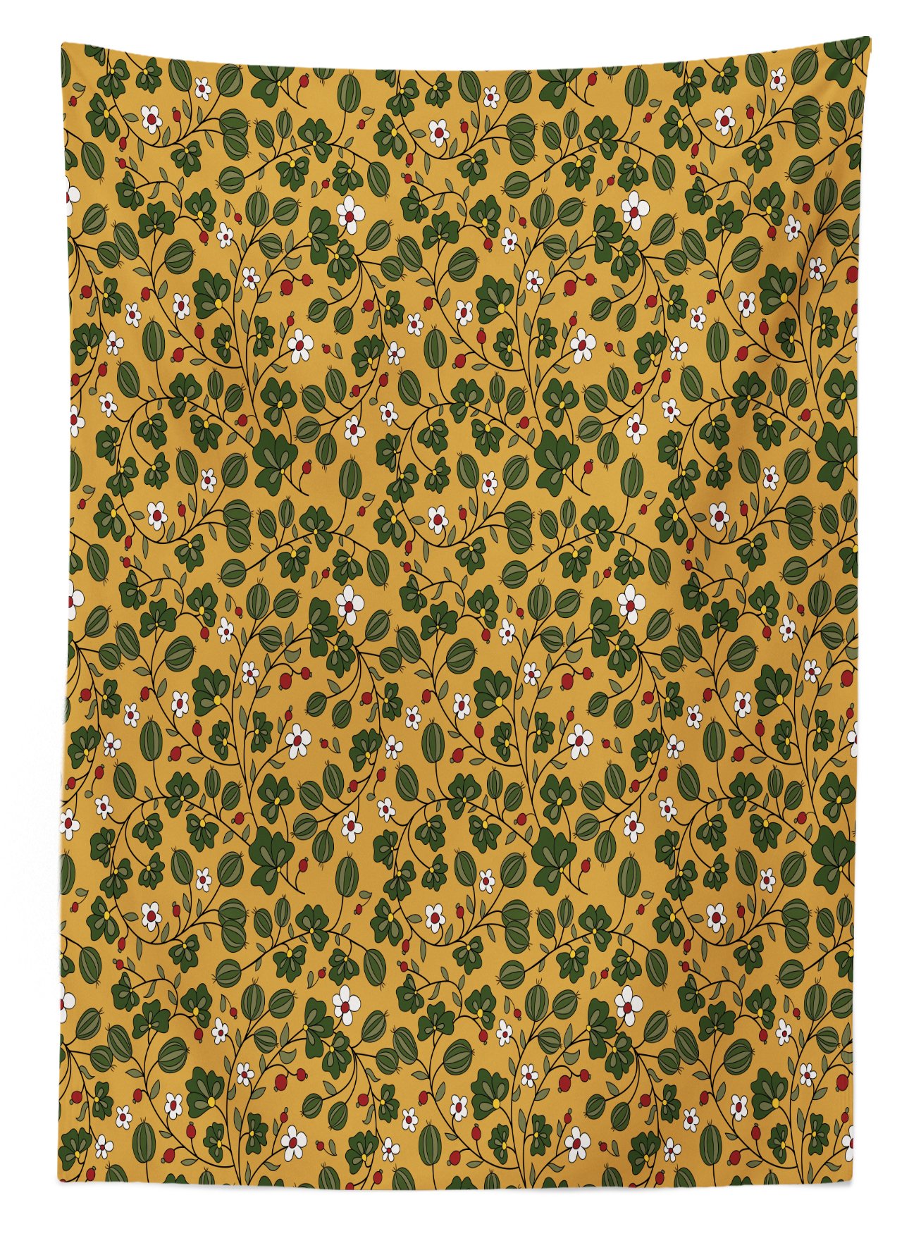 Ambesonne Floral Outdoor Tablecloth - Washable Picnic Table Cover with Daisy Field Print, 58