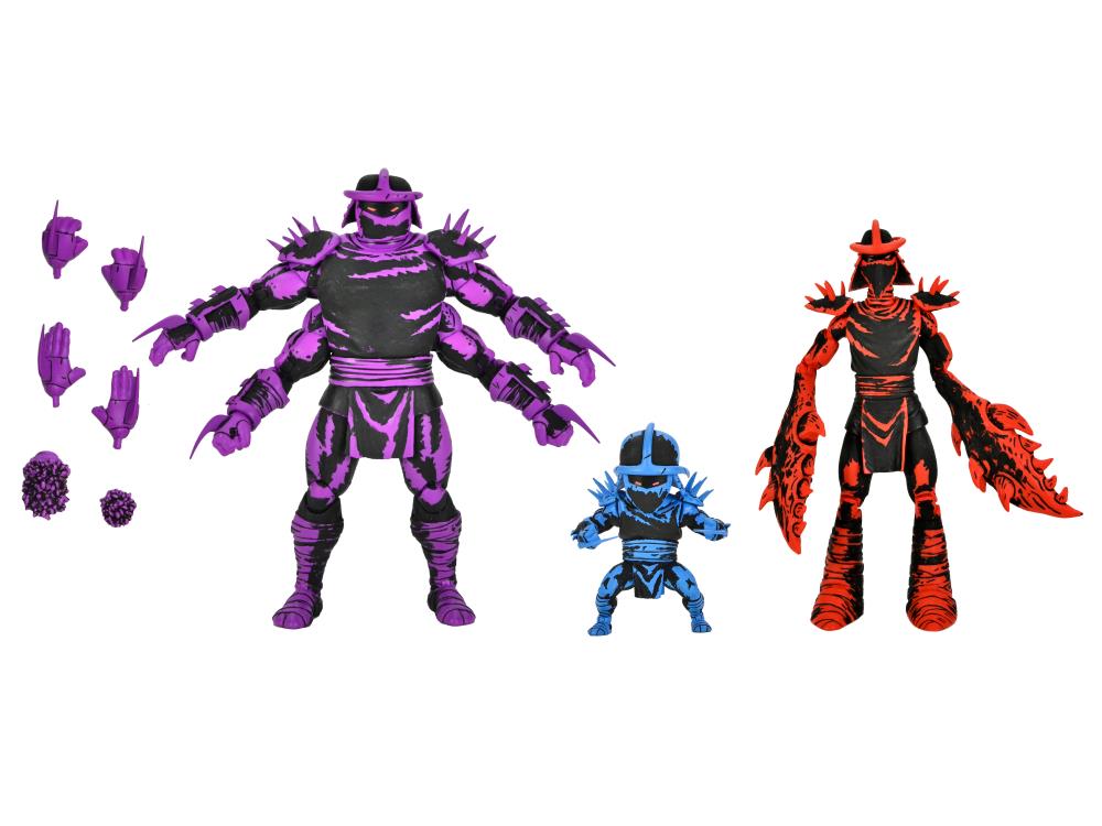 Teenage Mutant Ninja Turtles Shredder Clones Action Figure Set - Mirage Comics Collectible TMNT Villain Figures - Perfect for Display, Gifts & Comic Book Fans