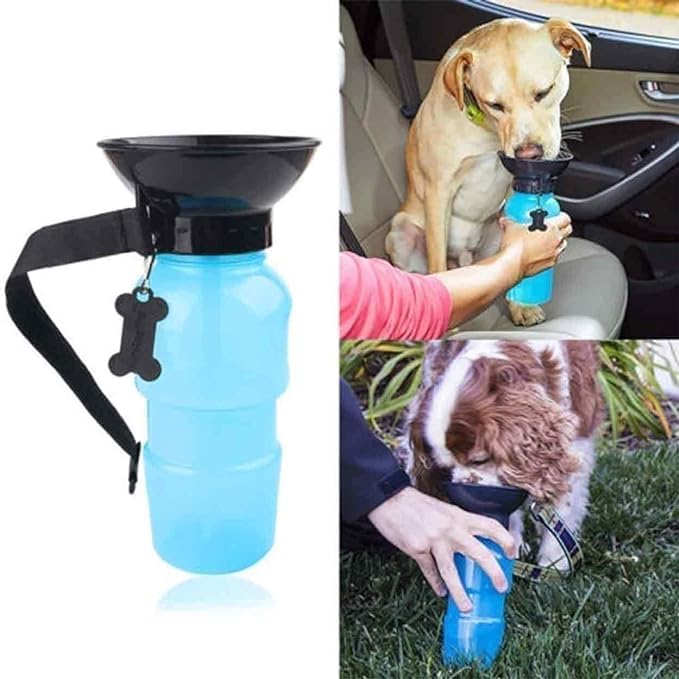 **SWIMERO 18oz Portable Dog Water Bottle & Bowl - Leak-Proof Travel Water Dispenser for Dogs, Auto-Fill Pet Mug - Perfect for Hiking, Camping & Outdoor Adventures**