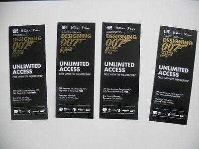 James Bond 50th Anniversary Collectible Bookmark Set - 4 Premium Literary Gift Bookmarks for Book Lovers - Perfect for Reading, Gifts & James Bond Fans