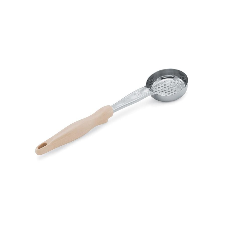 Vollrath 3 Oz Perforated Spoodle with Ivory Handle - Perfect for Portion Control, Serving Salads, Pasta & Desserts in Restaurants & Catering