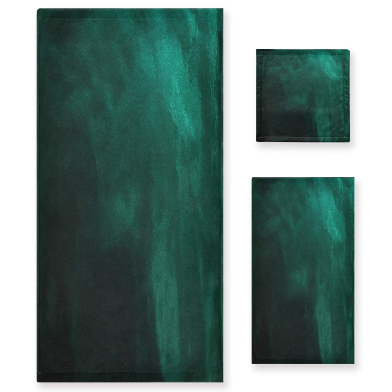 Premium Hunter Green Bath Towels Set - Ultra Soft, Highly Absorbent & Quick-Drying - 3-Piece Luxury Towel Set for Home, Spa & Hotel Use - Perfect for Bathrooms, Poolside & Guest Rooms