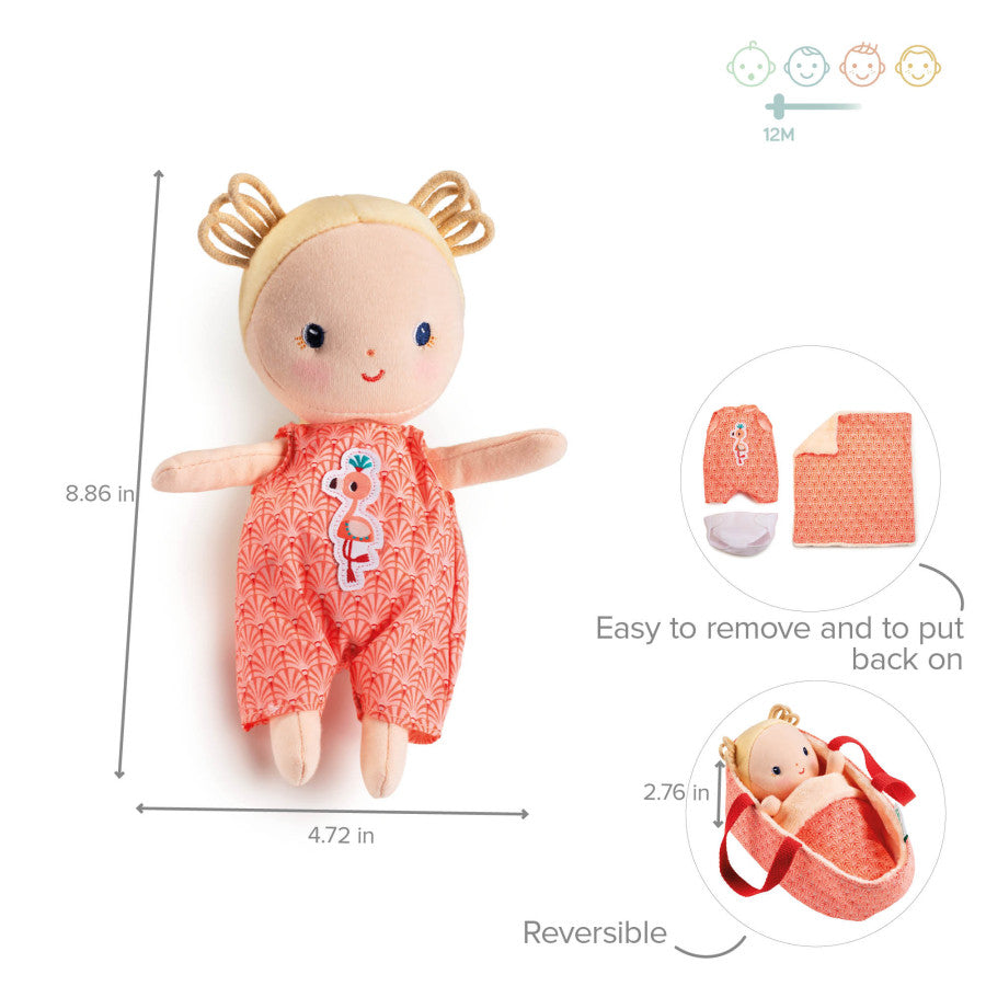 Soft Baby Anaïs Doll - Adorable Plush Toy for Newborns & Toddlers - Perfect for Cuddling, Playtime & Nursery Decor