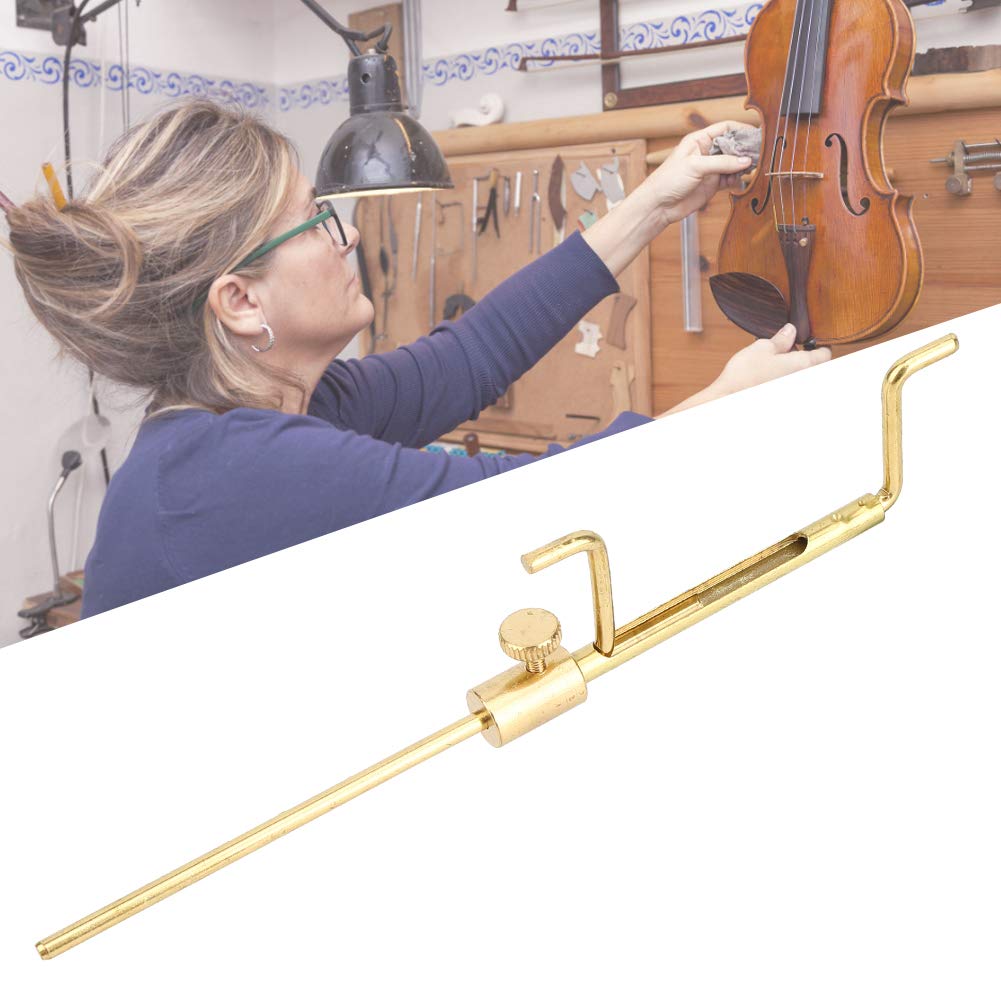 Premium Brass Violin & Viola Sound Post Gauge - Precision Measuring Tool for Luthiers | Professional Sound Post Setter & Column Meter for Instrument Repair (Gold Finish) | Ideal for Violin Makers, Music Teachers & Orchestra Maintenance