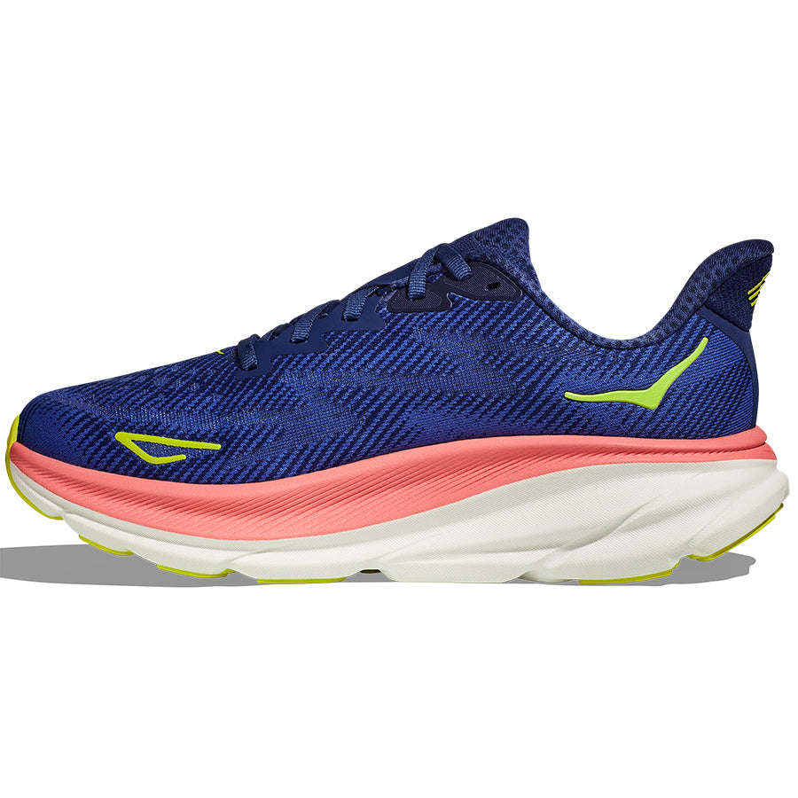 HOKA Women's Clifton 9 Running Shoes - Lightweight Cushioned Sneakers for Road Running, Walking & Gym Workouts | Comfortable Athletic Shoes for Women with Breathable Mesh Upper & Responsive Foam Midsole