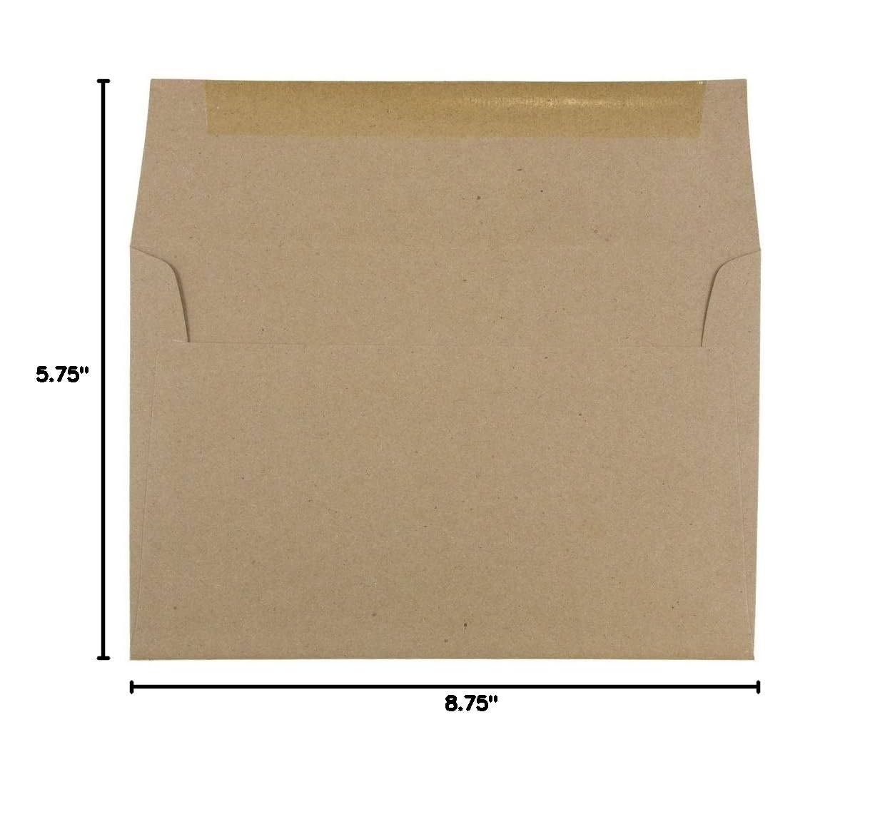 JAM PAPER A9 Premium Brown Kraft Invitation Envelopes 5.75