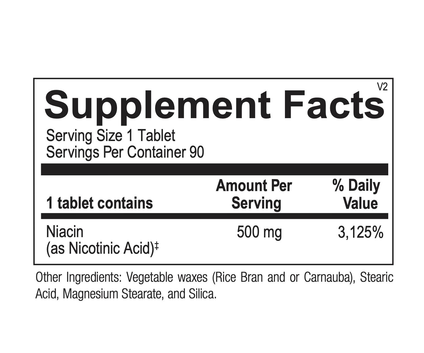 Best Time Release Niacin Supplement 500mg - Non-Flush Vitamin B3 for Heart & Skin Health - Supports Cholesterol & Energy - Ideal for Daily Wellness & Anti-Aging Routine