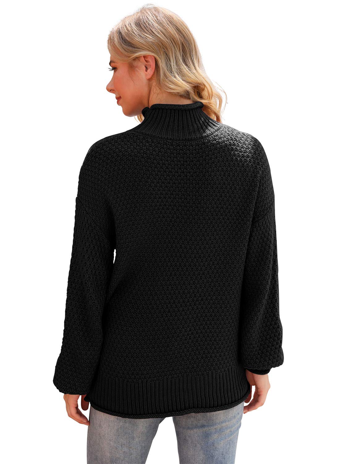 Jouica Women's Oversized Turtleneck Sweater - Batwing Long Sleeve Loose Knit Pullover Jumper | Winter Warm Chunky Knitwear for Casual Outfits & Cozy Layering