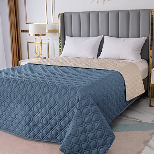 **Waterproof Dog Bed Cover - Non-Slip Sofa Protector for Pets, Large 102x82 Inch, Blue Grey - Ideal for Incontinence, Chewing, and Multi-Pet Households**