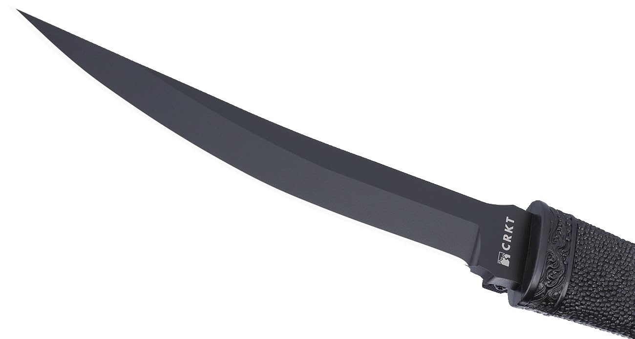 CRKT Hissatsu Fixed Blade Tactical Knife with Sheath - 7.2