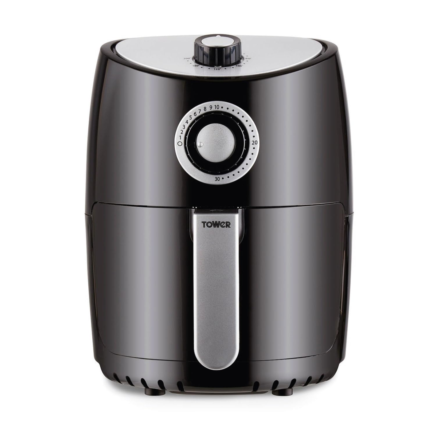 Vortex Air Fryer 2.2L - Oil Free Electric Air Fryer with Rapid Air Circulation, 30-Minute Timer, Manual Control - Perfect for Healthy Cooking, Frying, Baking & Roasting - Black (T17023)