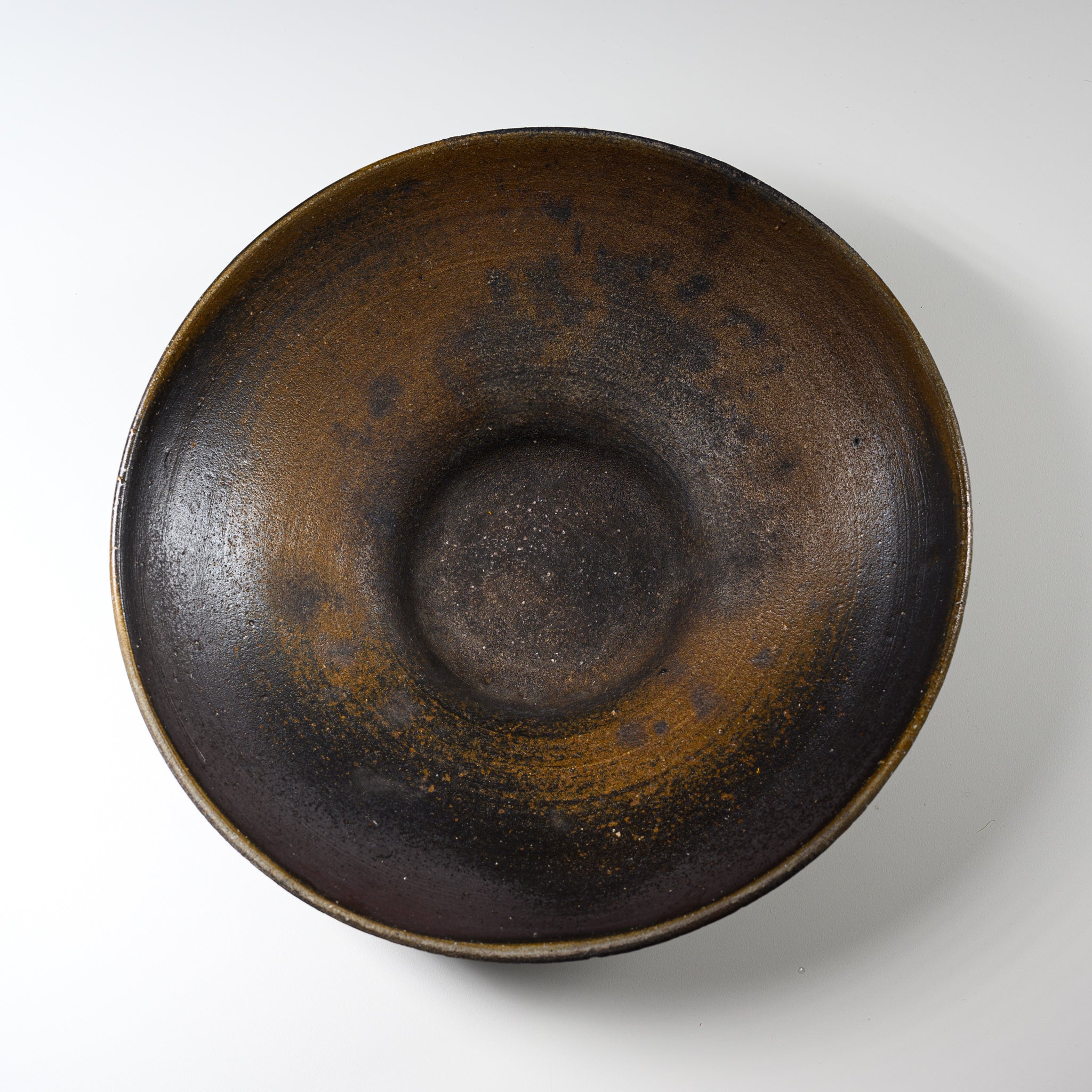 Handmade Bizen Ware Pottery Ikebana Vase - 13.6 Inch Sunset Glow Japanese Flower Arrangement Vase for Home Decor, Zen Garden & Traditional Tea Ceremony
