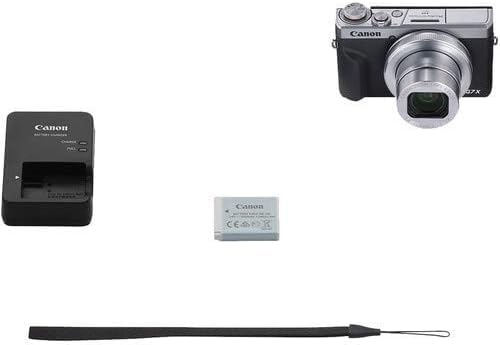 Canon PowerShot G7 X Mark III Digital Camera (Silver) - 20.1MP 4K Vlogging Camera with 4.2x Optical Zoom, WiFi & Bluetooth - Renewed with PixiBytes Accessory Bundle - Perfect for Travel, YouTube & Photography