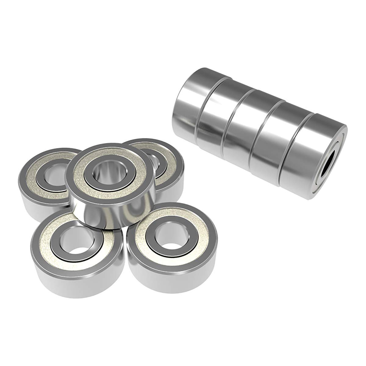 LKXHarleya 20pcs Chrome Steel Ball Bearing 688ZZ for Pulley Wheel & 3D Printer Accessories - High Precision Bearings for Smooth Motion in DIY Projects, CNC Machines, and Industrial Equipment