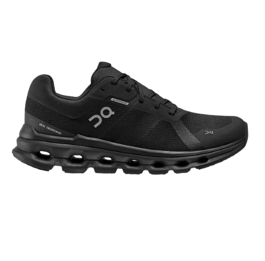On Running Women's Cloudrunner Waterproof Running Shoes - All Black | Lightweight & Breathable for Outdoor Jogging, Hiking & Rainy Day Activities