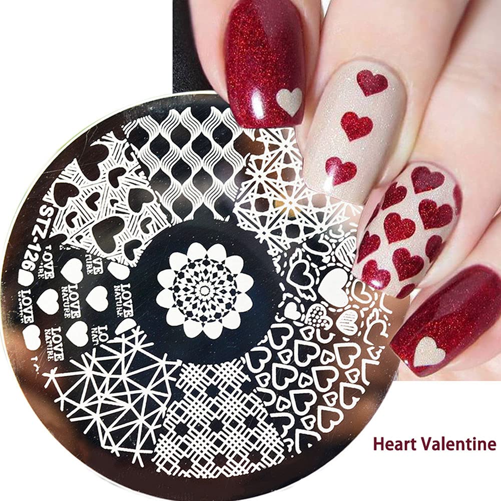 Professional Nail Stamping Kit with 20 Stencils & Stamper Plate - DIY Manicure Tools for Nail Art Designs | Perfect for Home Salon, Parties & Gifts