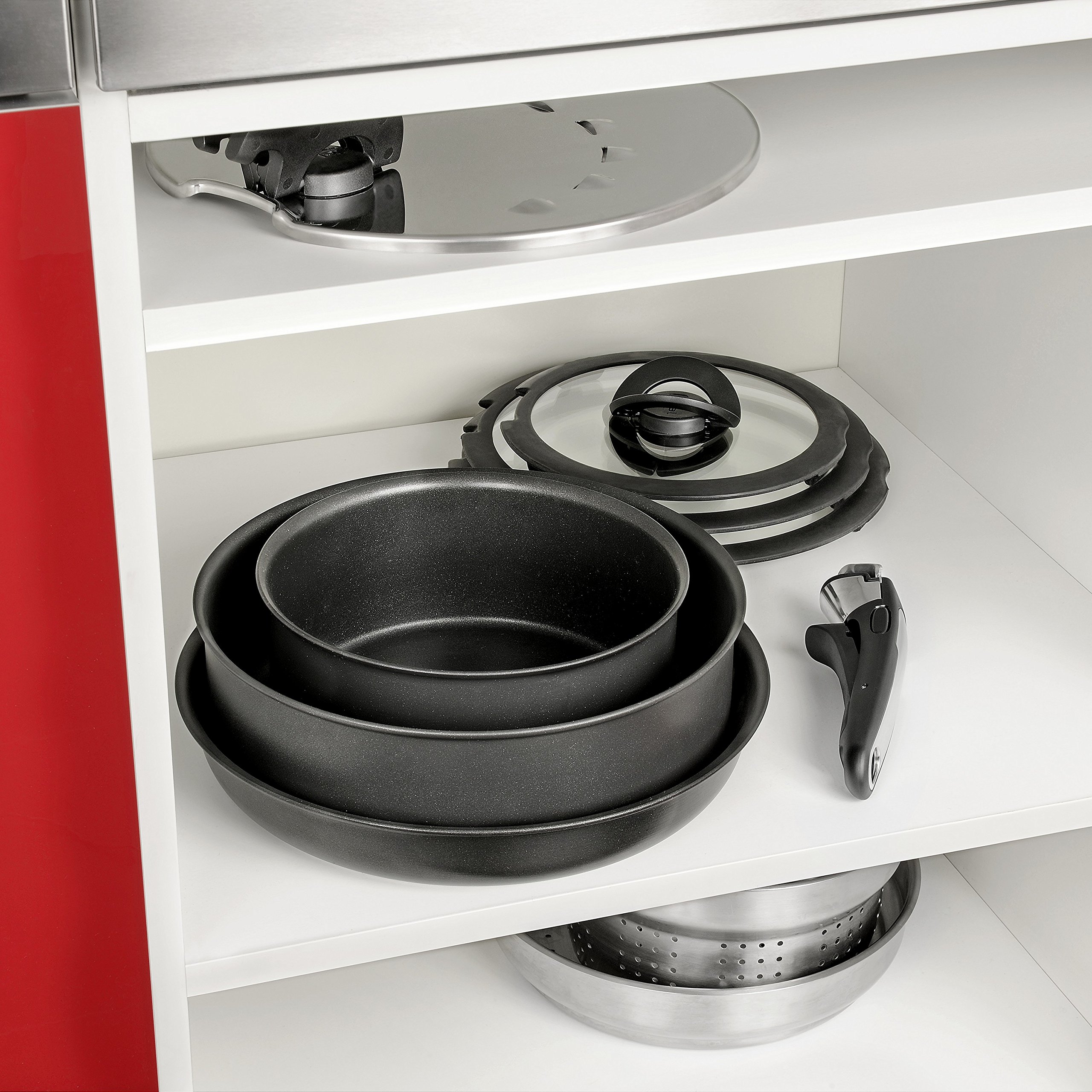 Tefal Ingenio Expertise Black Aluminum Saucepan - 20cm Non-Stick Cooking Pot for Pasta, Soup & Sauces | Durable & Lightweight for Home & Professional Kitchens